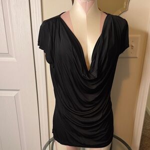 Ann Taylor Black Short Sleeve Top